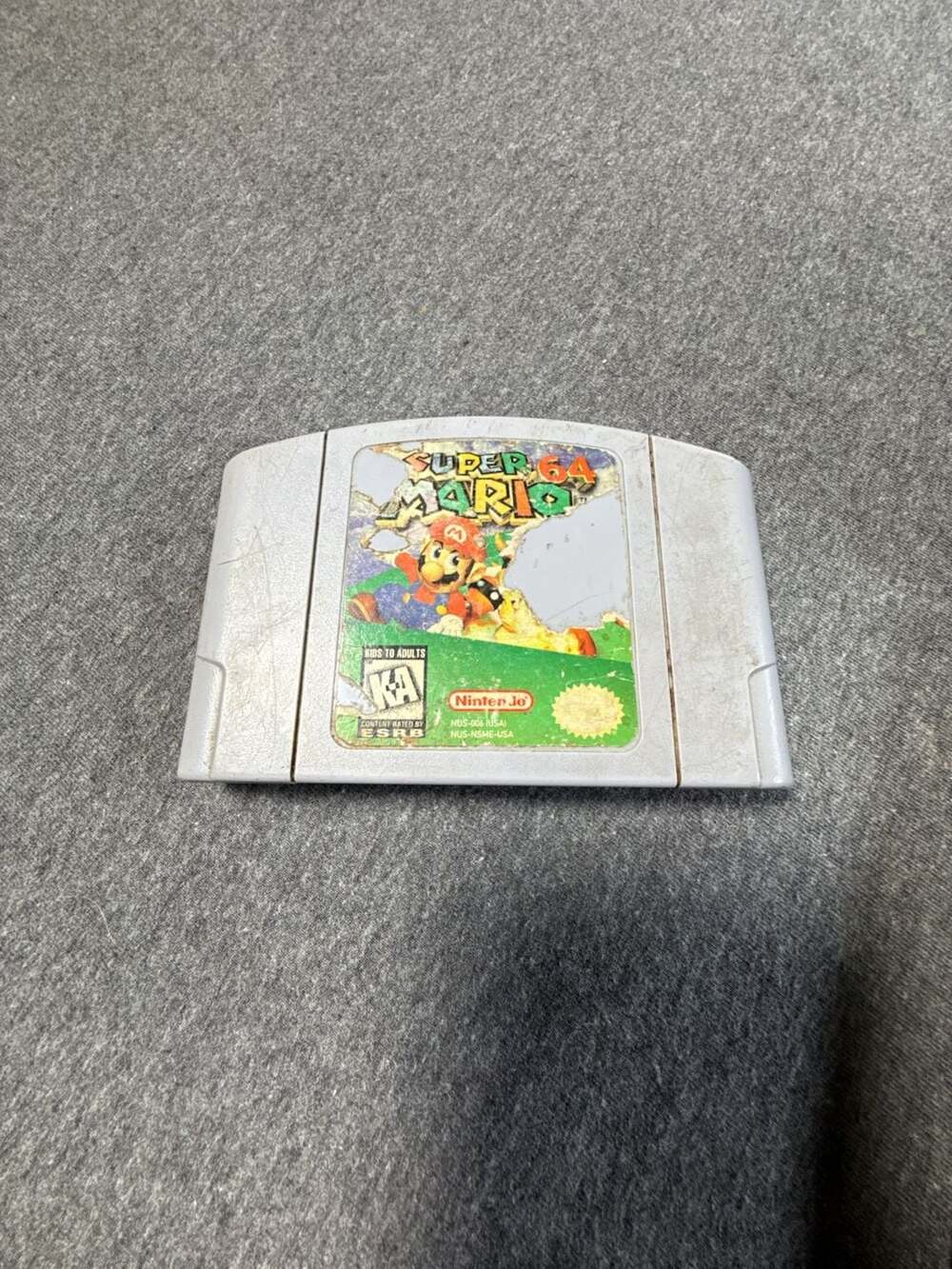 Nintendo 64 N64 Super Mario 64 Game Cartridge (untested/for parts)